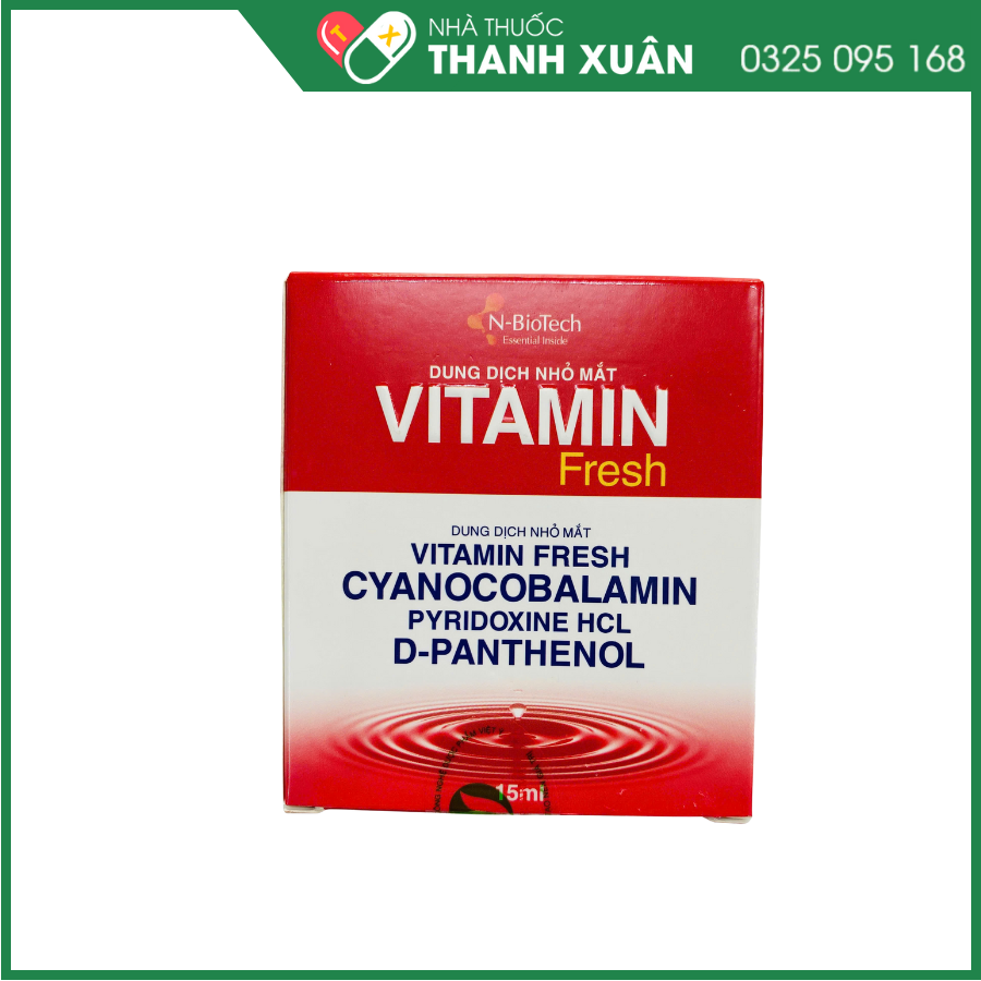 Dung dịch nhỏ mắt Vitamin Fresh bổ sung vitamin và dưỡng chất cho mắt